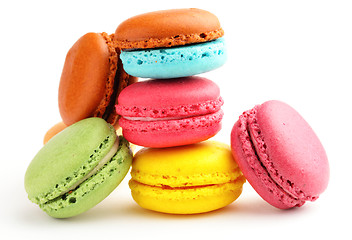 Image showing colorful macarons