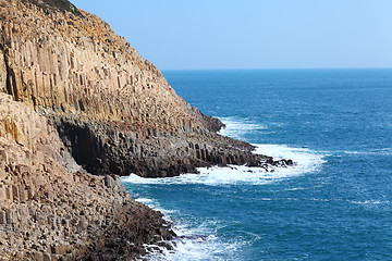 Image showing Hong Kong Geographical Park , hexagonal column 