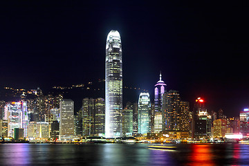 Image showing Hong Kong city at night