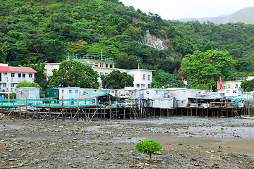 Image showing Fishing village Tai O in Hong Kong 