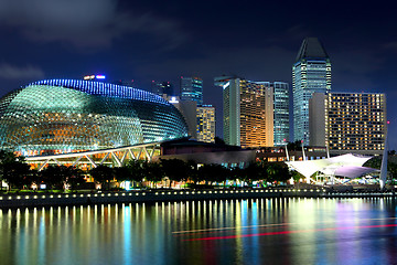 Image showing Singapore skyline night