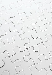 Image showing white jigsaw puzzle