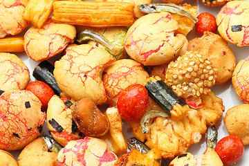 Image showing Japanese traditional snack,rice cracker