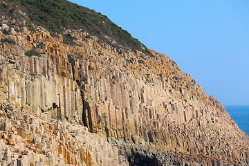 Image showing Hong Kong Geo Park , hexagonal column