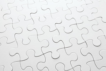 Image showing white jigsaw puzzle 