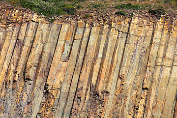 Image showing Hong Kong Geo Park , hexagonal column