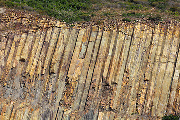 Image showing Hong Kong Geographical Park , hexagonal column 