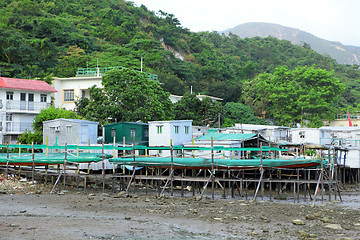 Image showing Fishing village Tai O in Hong Kong