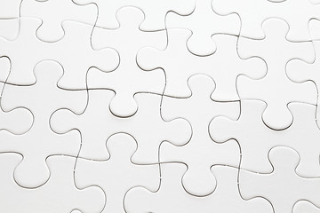 Image showing white jigsaw puzzle