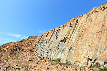 Image showing Hong Kong Geographical Park , hexagonal column 