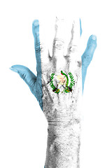 Image showing Hand of an old woman with arthritis