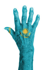 Image showing Hand of an old woman with arthritis