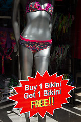 Image showing Bikini sales offer