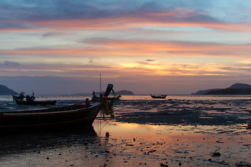 Image showing Beautiful sunrise in Rawai Phuket