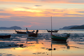 Image showing Beautiful sunrise in Rawai Phuket