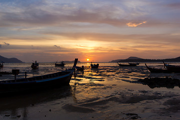 Image showing Beautiful sunrise in Rawai Phuket