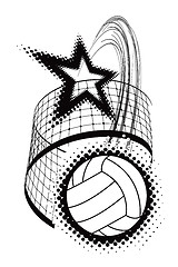 Image showing volleyball sport design element