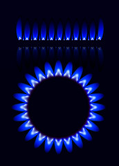 Image showing Natural gas flame