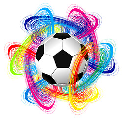 Image showing Vector football background