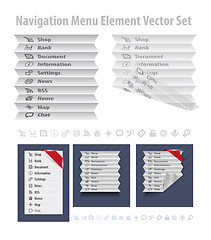 Image showing Folded navigation menu