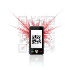 Image showing Phone scanned QR code