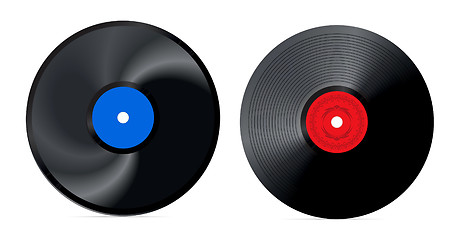 Image showing retro vinyl record - vector