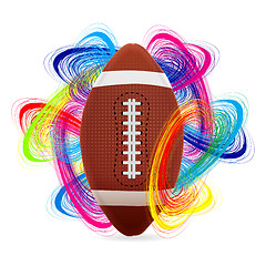 Image showing American football ball