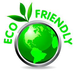Image showing Eco glossy icon