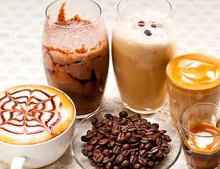 Image showing selection of different coffee type