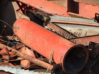 Image showing Old industrial metal junk