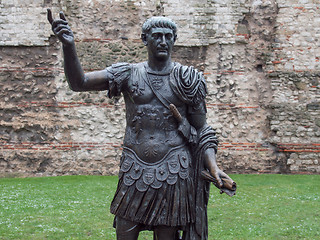 Image showing Emperor Trajan Statue