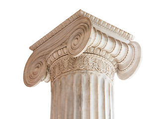 Image showing Classical Column Capital on white