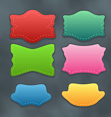 Image showing Set colorful variation labels or discount