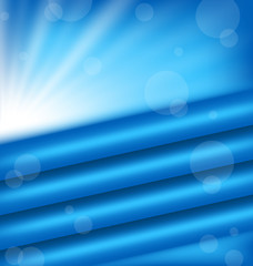 Image showing Abstract background with blue rays