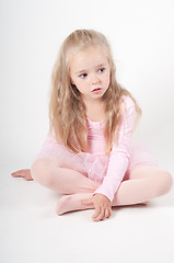 Image showing Ballet dancer sitting