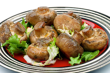 Image showing Roasted Mushrooms