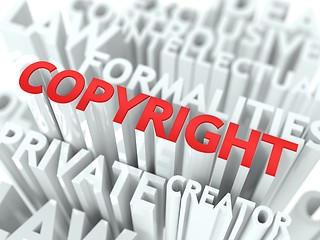 Image showing Copyright Background Conceptual Design.