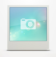 Image showing retro polaroid photo frame 