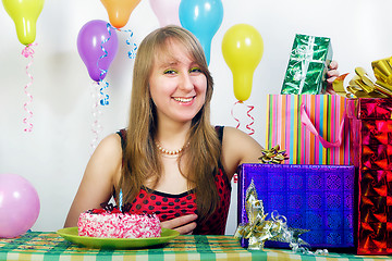 Image showing Happy Birthday young girl