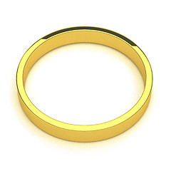 Image showing isolated gold ring