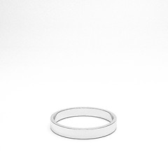 Image showing isolated silver or platinum ring