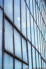 Image showing steel glass wall