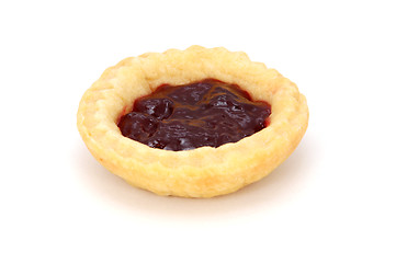 Image showing Single delicious jam tart