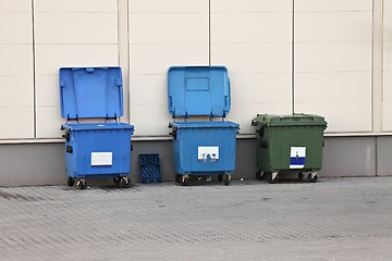 Image showing Dustbins