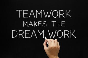 Image showing Teamwork Makes The Dream Work