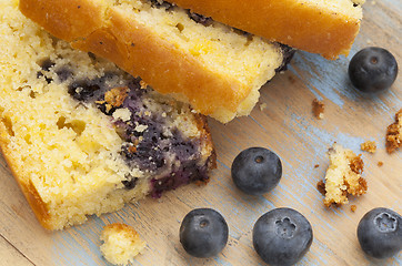 Image showing cornbread with blueberry