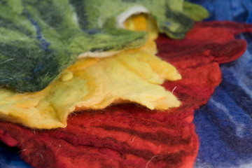 Image showing colorful felt