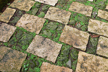 Image showing paved stones floor