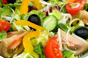 Image showing Background of Vegetable Salad