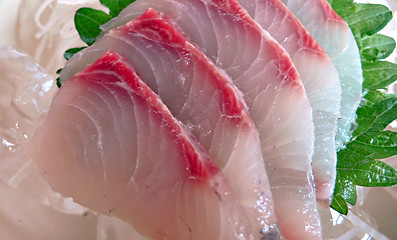 Image showing japanese sashimi macro